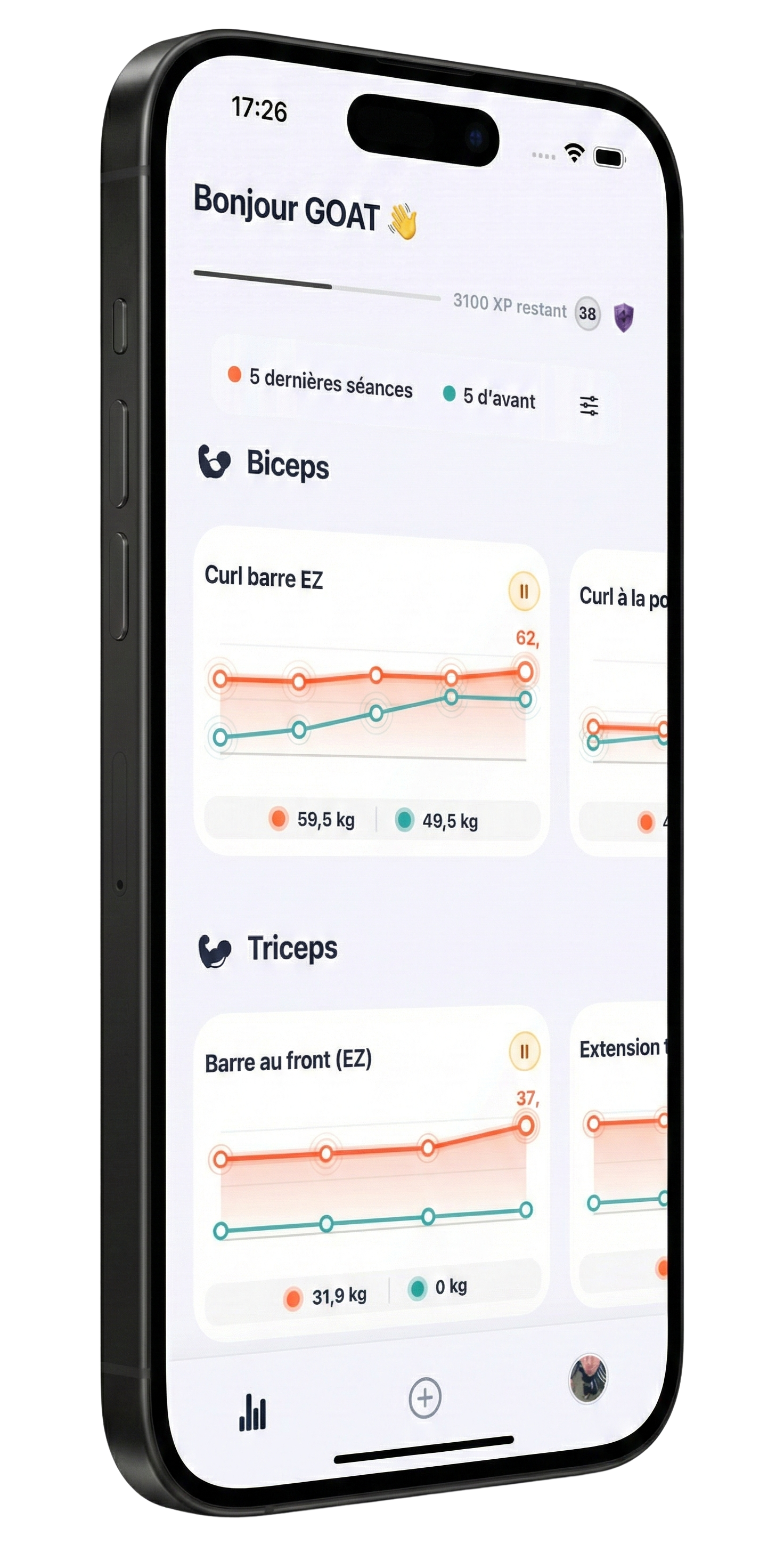 Interface de l'application Forge