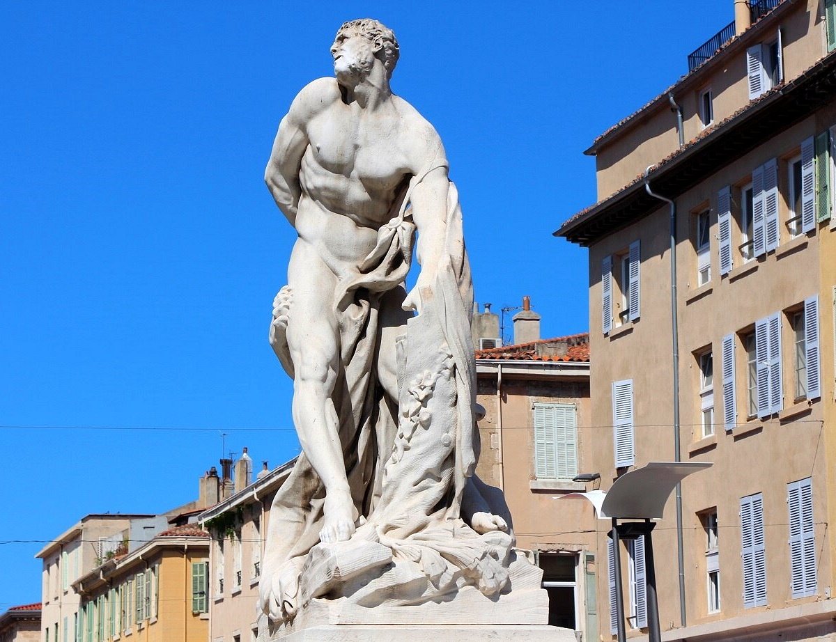 Illustration de Milon de Crotone portant un taureau